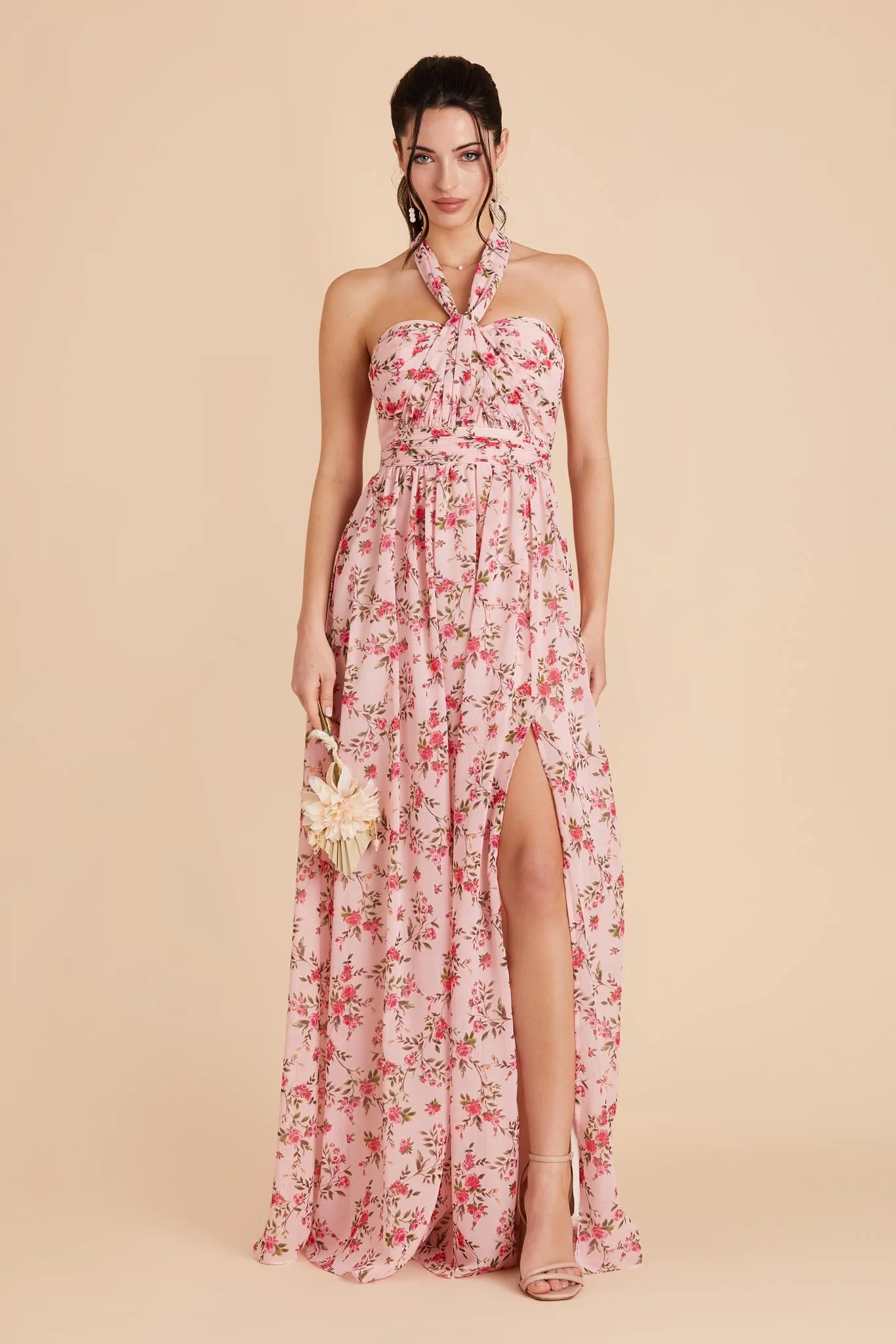 Grace Convertible Dress With Slit - Wild Rose Garden sold by Birdy Grey product image thumbnail 2