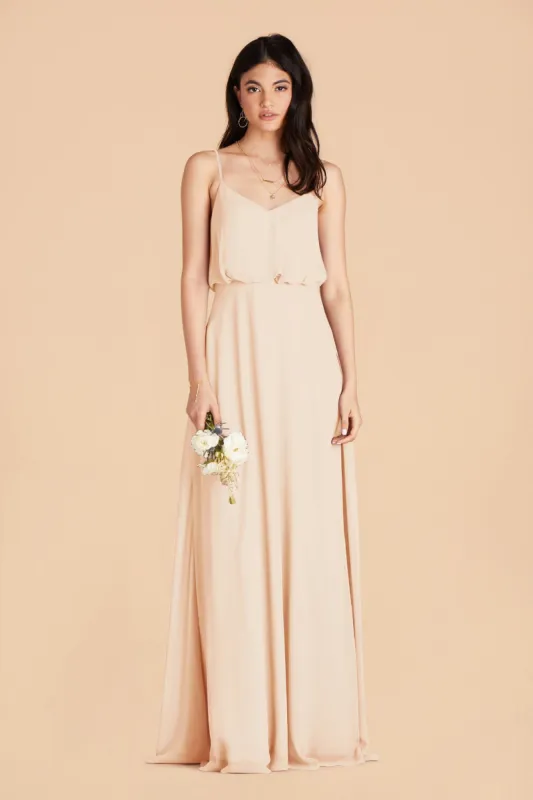 Gwennie Dress With Slit - Champagne sold by Birdy Grey