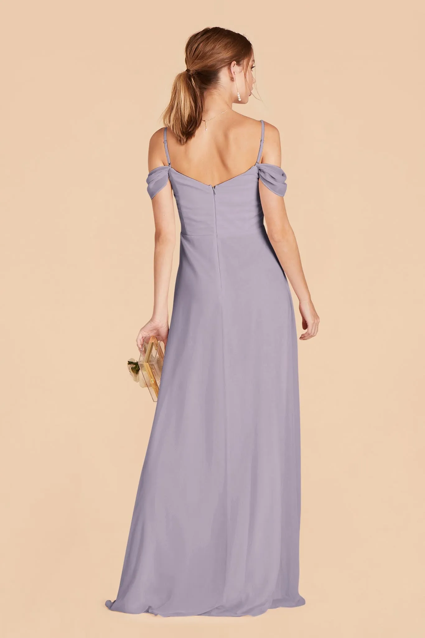 Spence Convertible Dress With Slit - Dusty Lilac sold by Birdy Grey product image thumbnail 5
