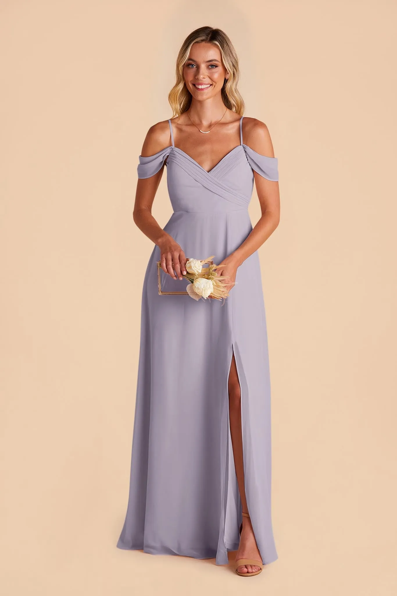 Spence Convertible Dress With Slit - Dusty Lilac sold by Birdy Grey product image thumbnail 4