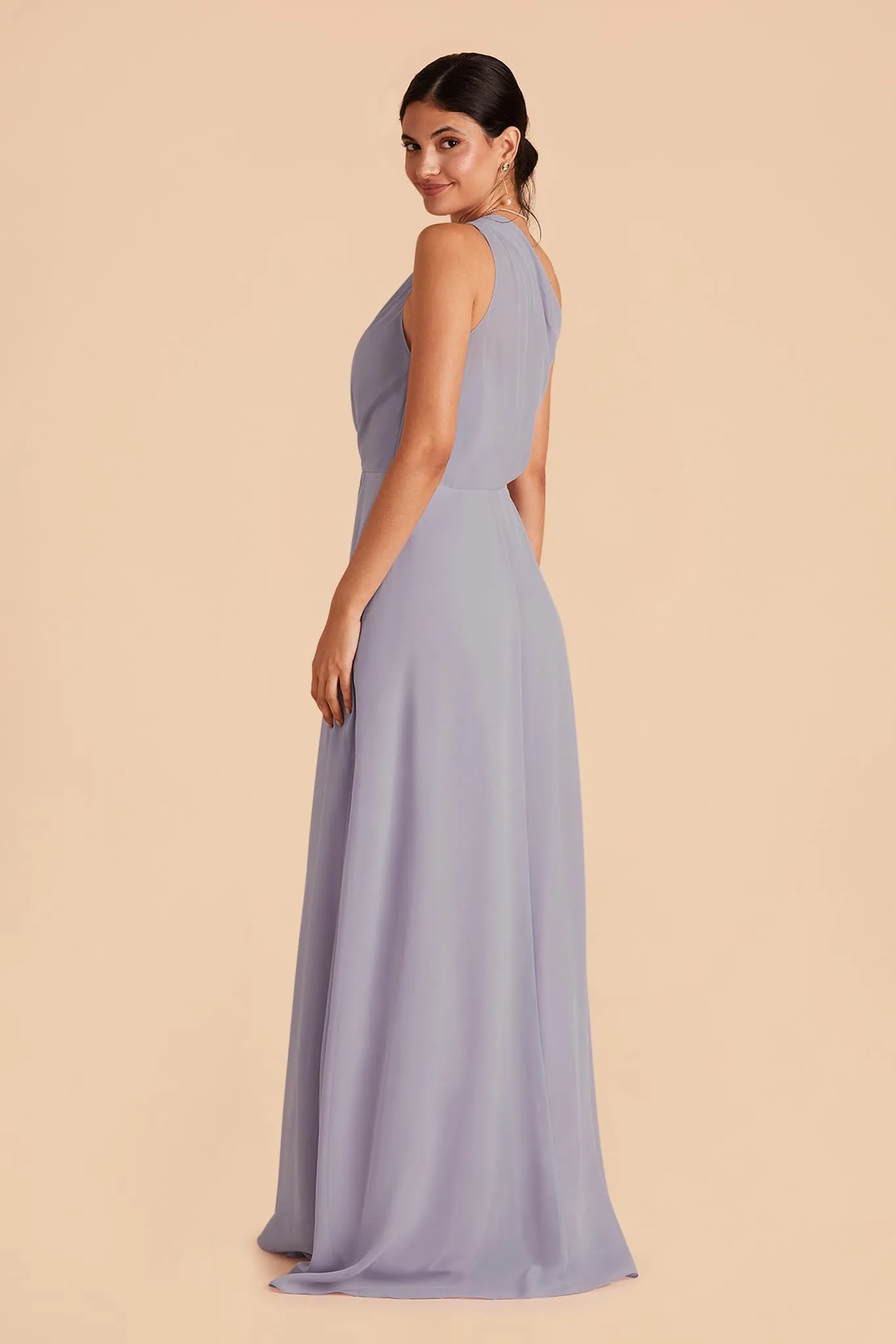 Kira Dress With Slit - Dusty Lilac sold by Birdy Grey product image thumbnail 5