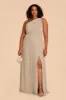 Kira Dress With Slit - Almond sold by Birdy Grey
