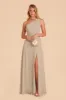Kira Dress With Slit - Almond sold by Birdy Grey