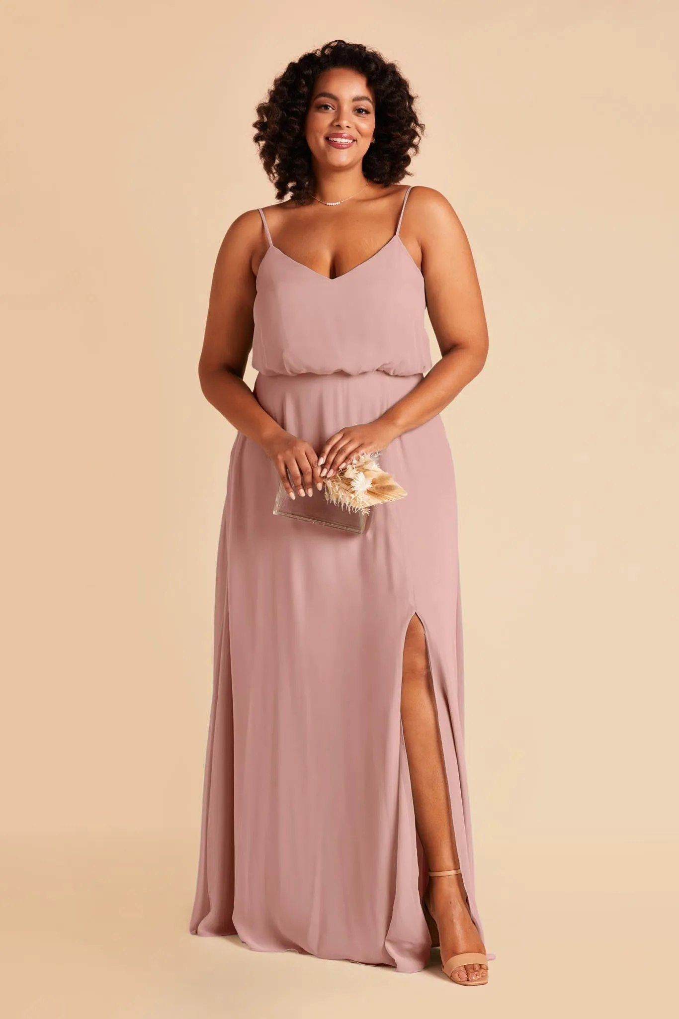 Gwennie Dress With Slit - English Rose sold by Birdy Grey product image thumbnail 2