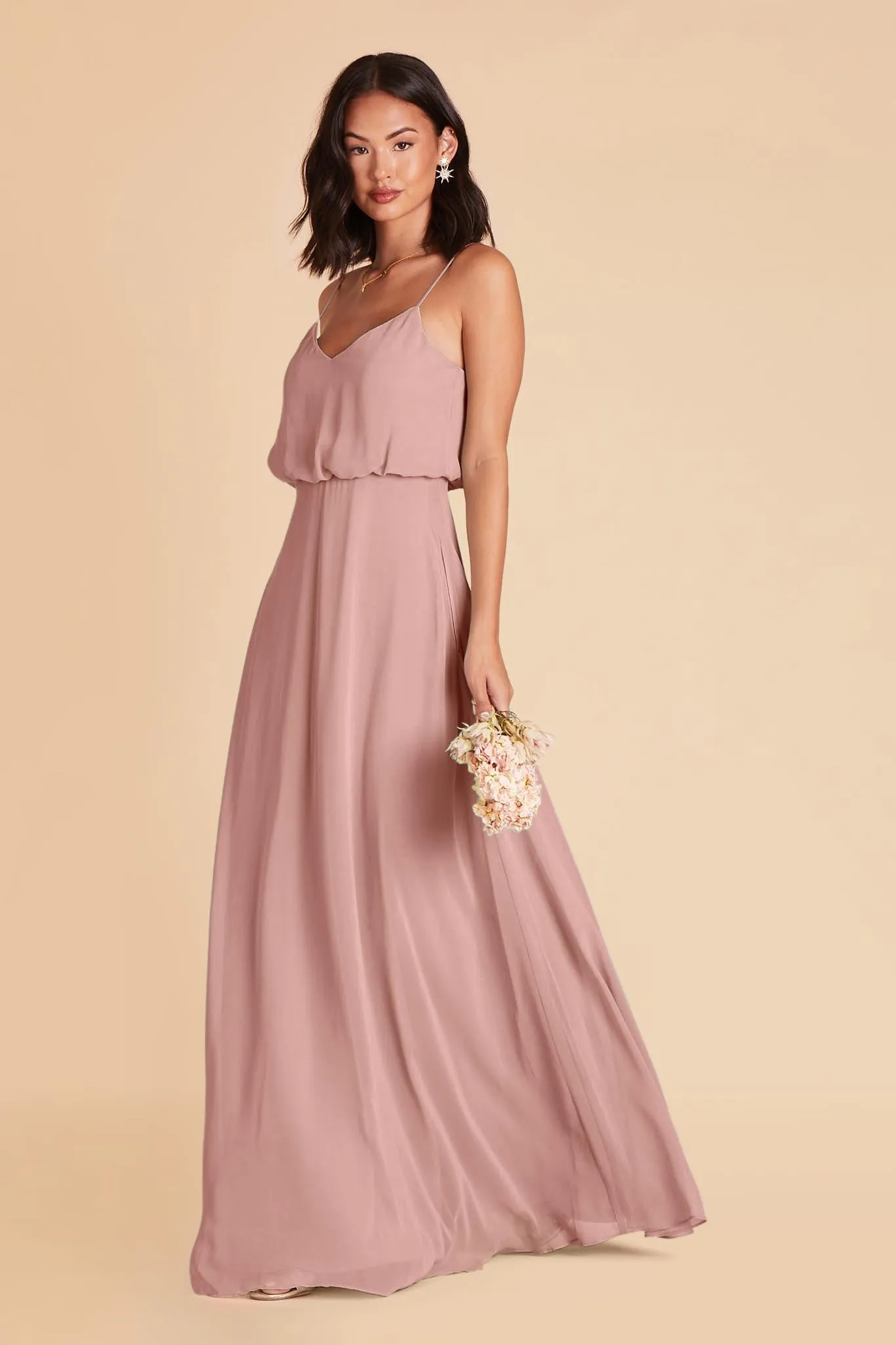 Gwennie Dress With Slit - English Rose sold by Birdy Grey product image thumbnail 3