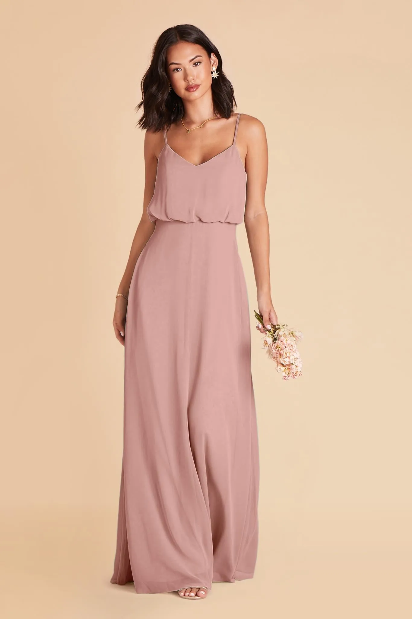 Gwennie Dress With Slit - English Rose sold by Birdy Grey product image thumbnail 5