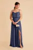 Gwennie Dress With Slit - Slate Blue sold by Birdy Grey