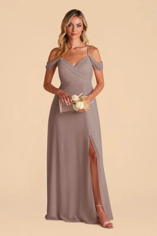 Spence Convertible Dress With Slit - Toffee sold by Birdy Grey