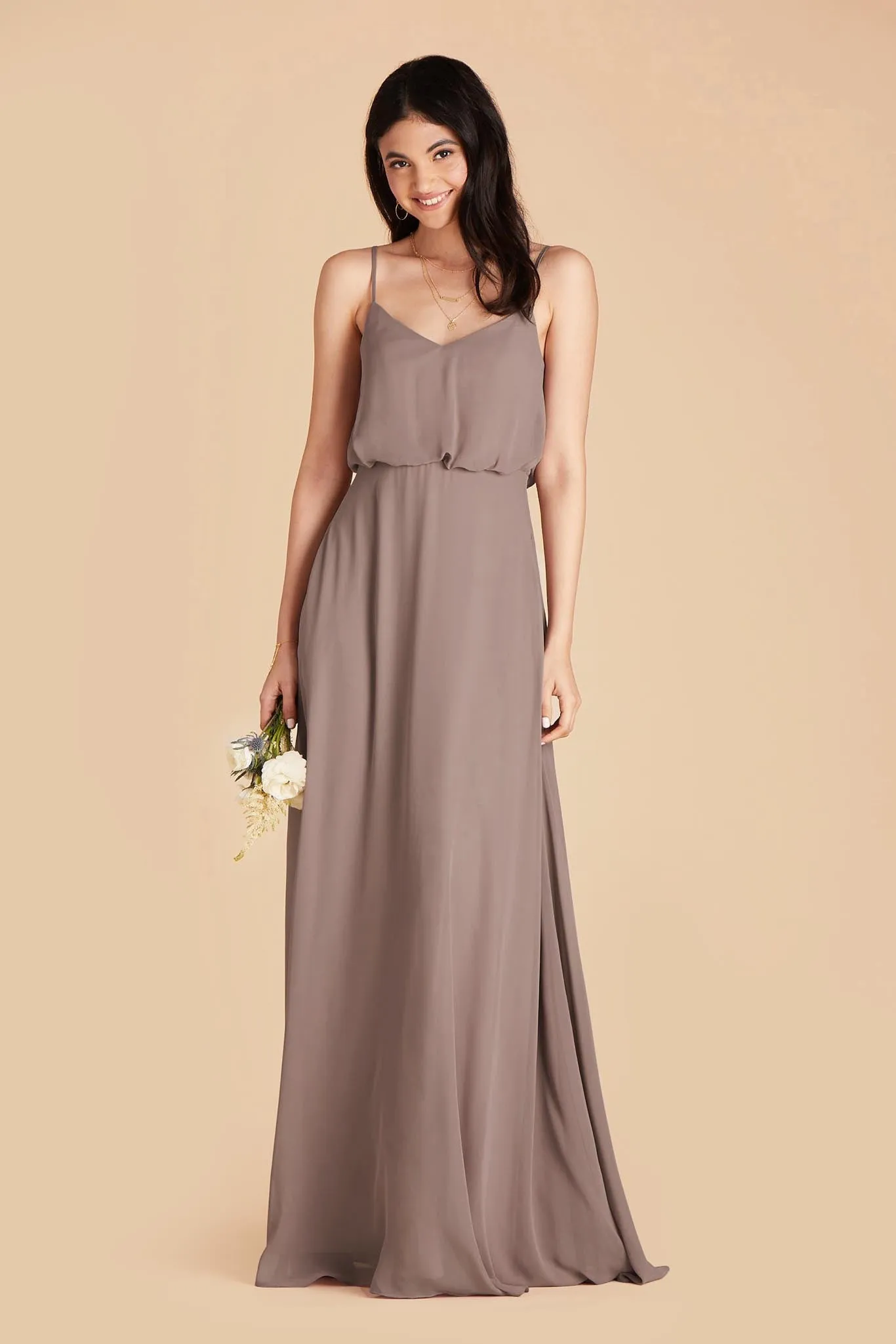 Gwennie Dress With Slit - Toffee sold by Birdy Grey product image thumbnail 4