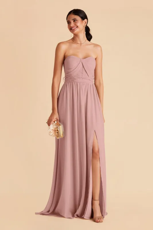 Grace Convertible Dress With Slit - English Rose sold by Birdy Grey