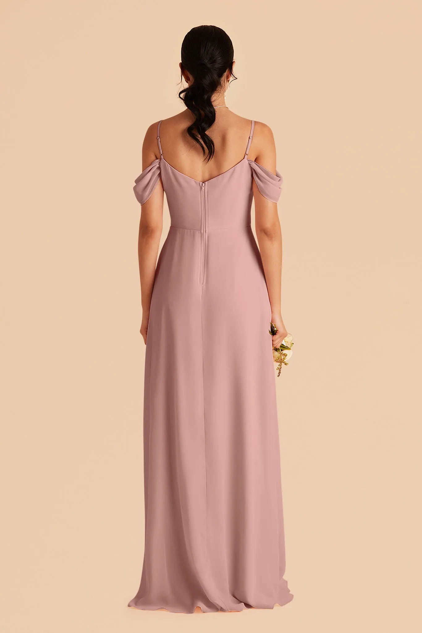 Devin Convertible Dress With Slit - English Rose sold by Birdy Grey product image thumbnail 5