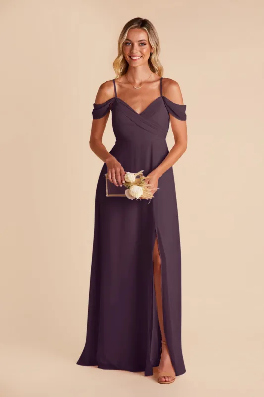 Spence Convertible Dress With Slit - Plum sold by Birdy Grey
