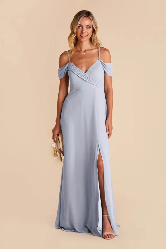 Spence Convertible Dress With Slit - Ice Blue sold by Birdy Grey