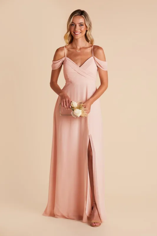 Spence Convertible Dress With Slit - Blush Pink sold by Birdy Grey