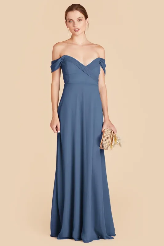 Spence Convertible Dress With Slit - Twilight sold by Birdy Grey