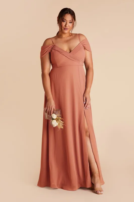 Spence Convertible Dress With Slit - Terracotta sold by Birdy Grey
