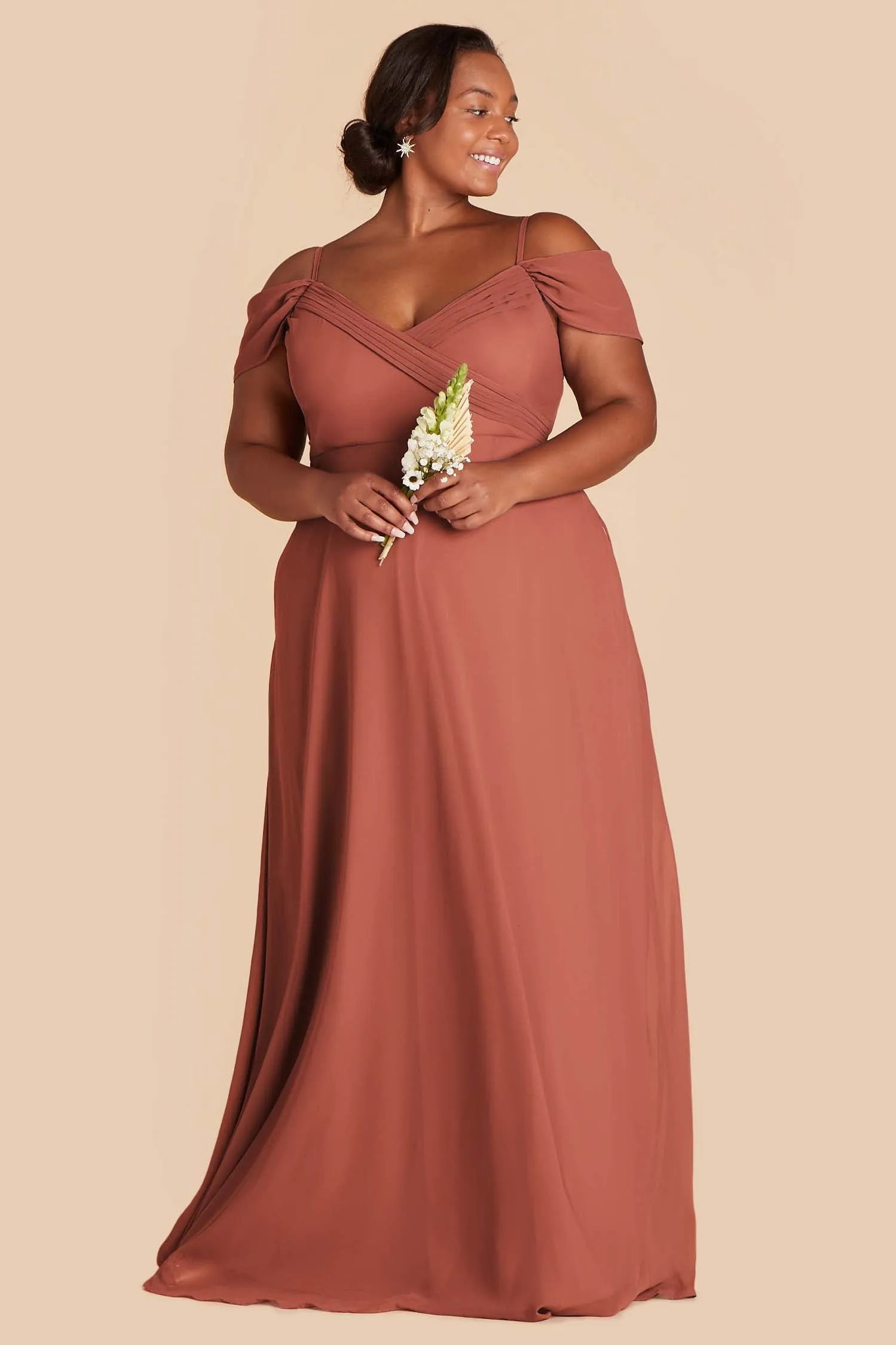 Spence Convertible Dress With Slit - Desert Rose sold by Birdy Grey product image thumbnail 2
