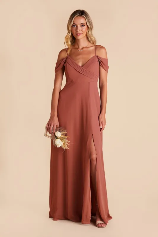 Spence Convertible Dress With Slit - Desert Rose sold by Birdy Grey