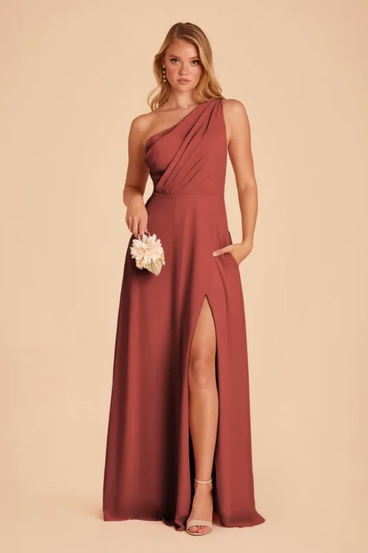Kira Dress With Slit - Spice sold by Birdy Grey