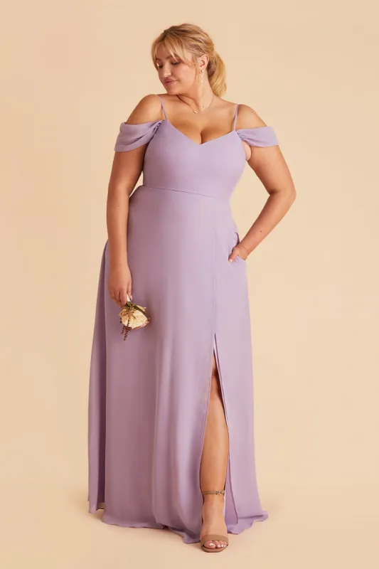 Devin Convertible Dress With Slit - Lavender sold by Birdy Grey