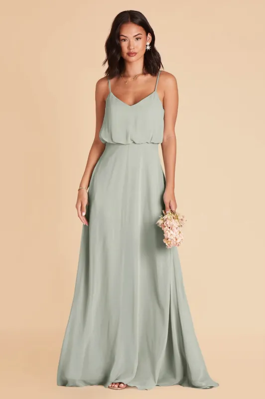 Gwennie Dress With Slit - Sage sold by Birdy Grey