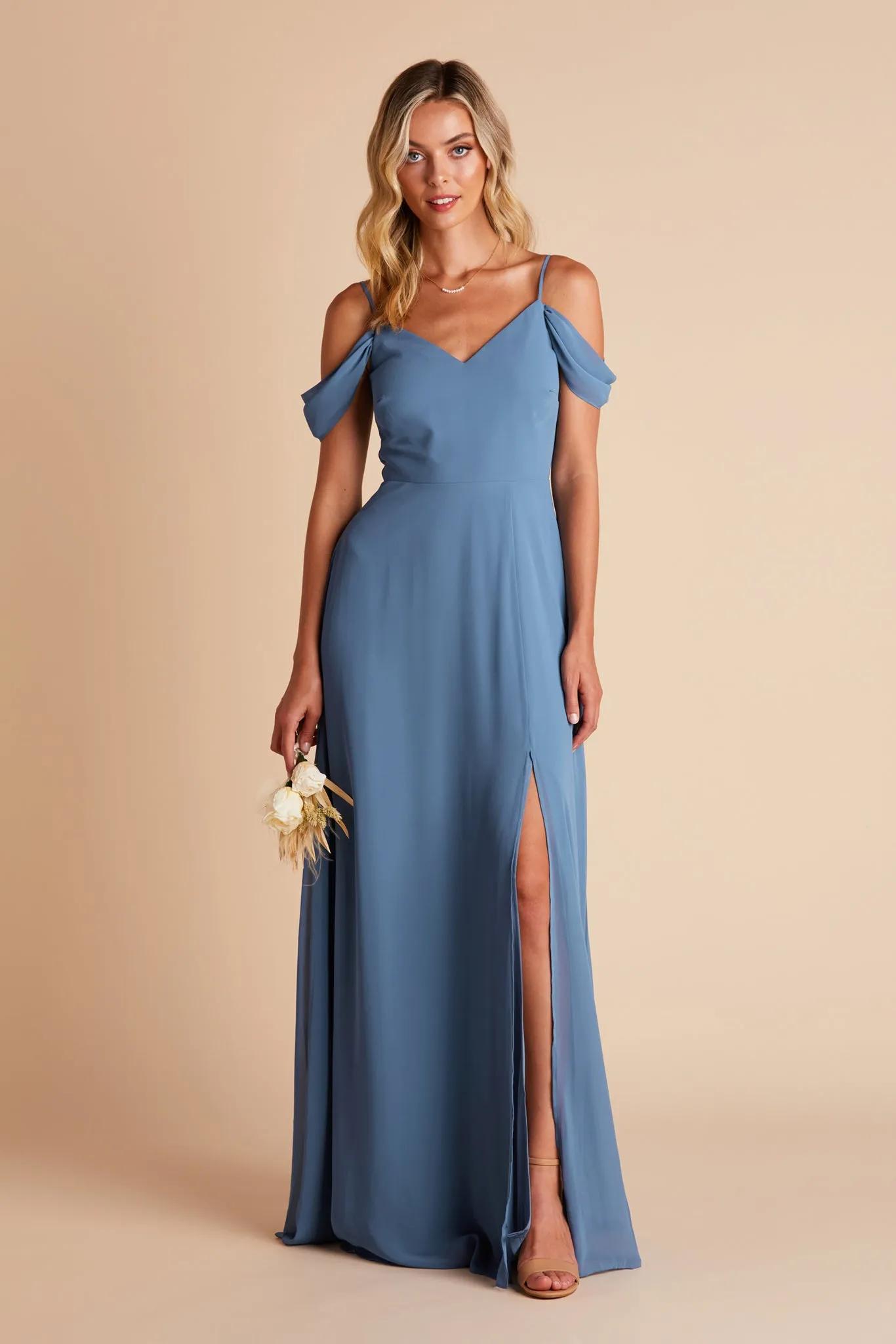 Devin Convertible Dress With Slit - Twilight sold by Birdy Grey product image thumbnail 5
