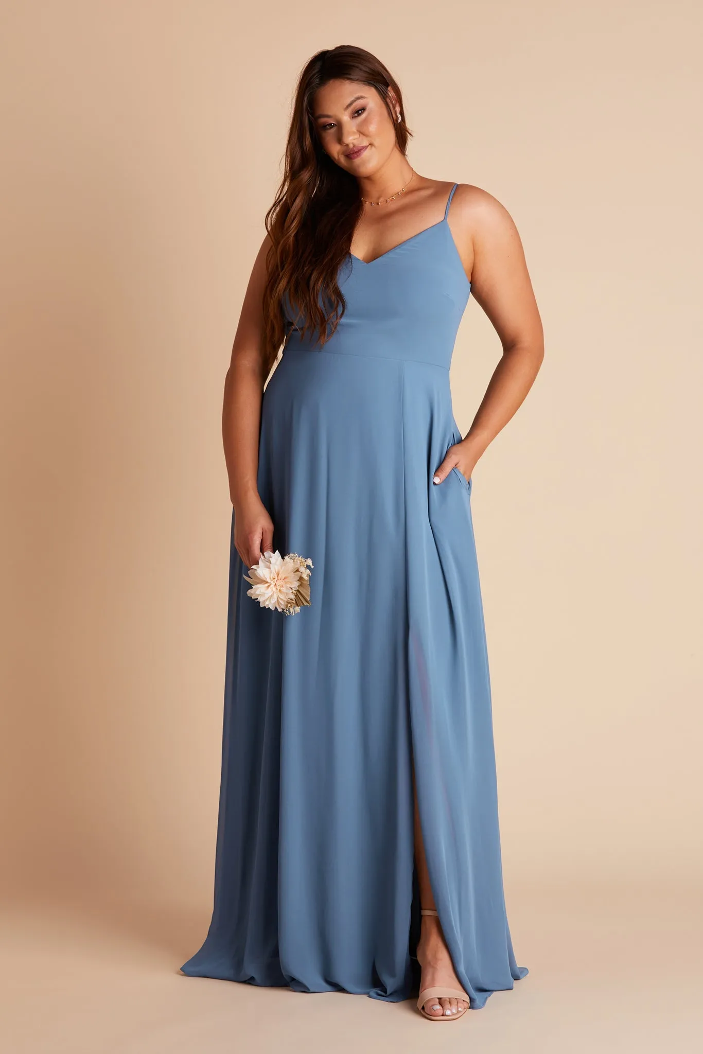 Devin Convertible Dress With Slit - Twilight sold by Birdy Grey product image thumbnail 2
