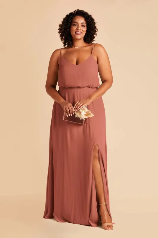 Gwennie Dress With Slit - Desert Rose sold by Birdy Grey