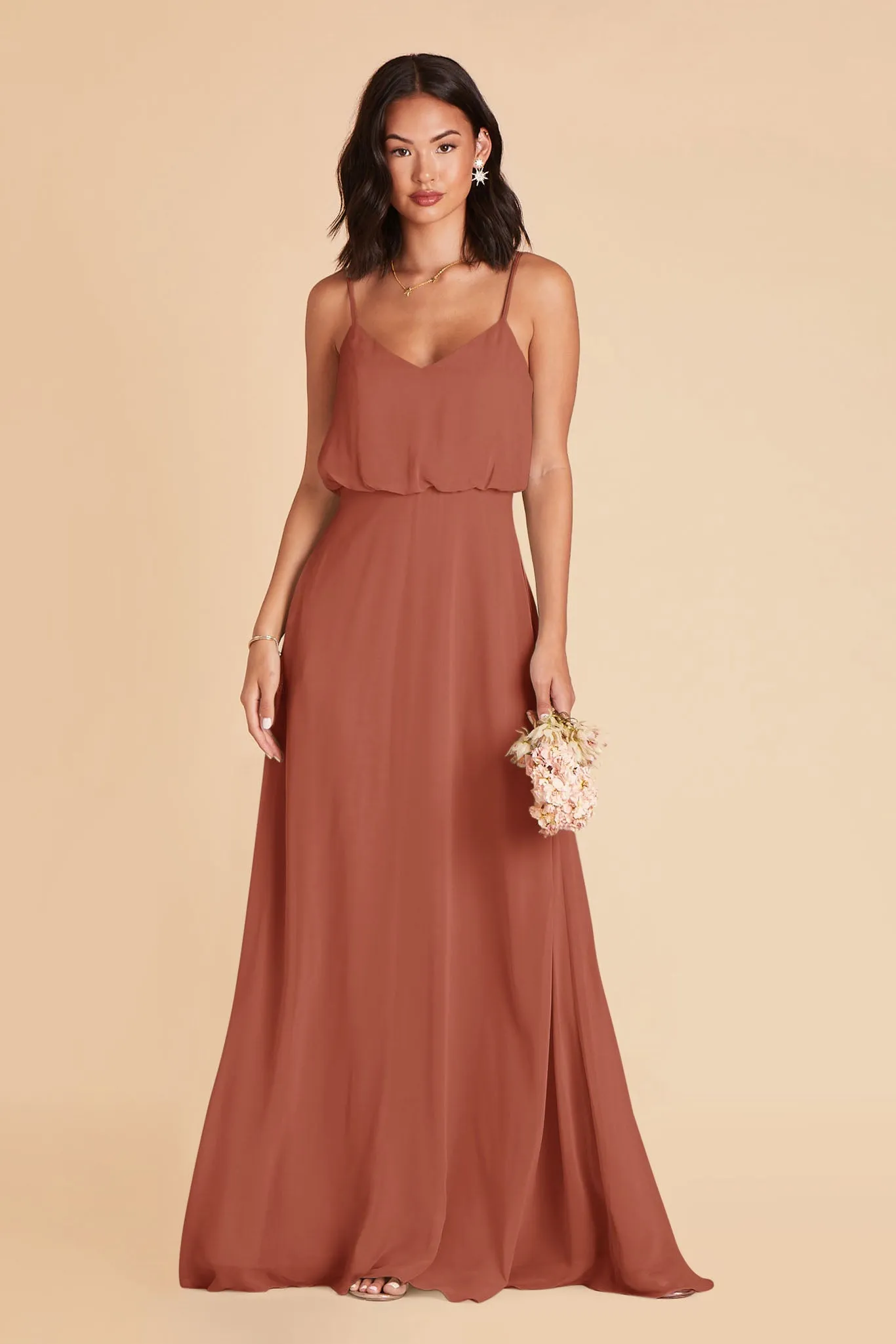 Gwennie Dress With Slit - Desert Rose sold by Birdy Grey product image thumbnail 5