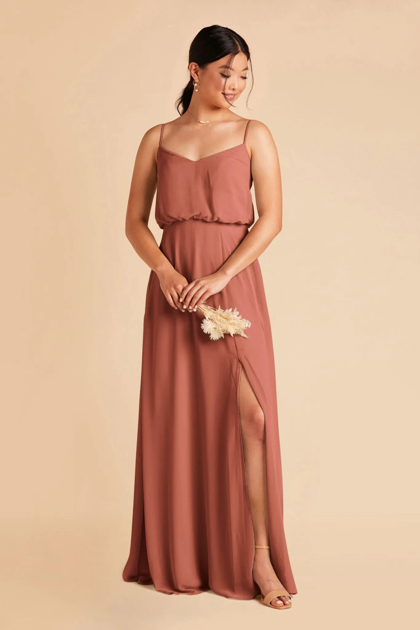 Gwennie Dress With Slit - Desert Rose sold by Birdy Grey product image thumbnail 2