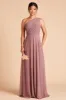 Kira Dress With Slit - Dark Mauve sold by Birdy Grey