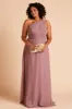 Kira Dress With Slit - Dark Mauve sold by Birdy Grey