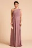Kira Dress With Slit - Dark Mauve sold by Birdy Grey
