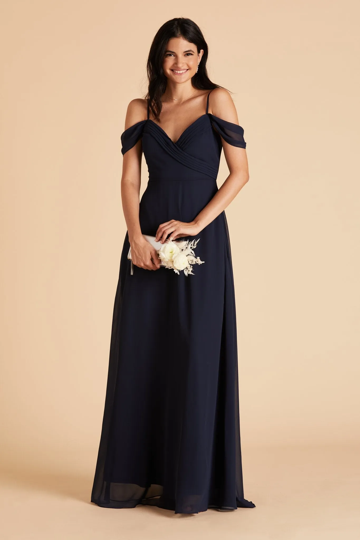 Spence Convertible Dress With Slit - Navy sold by Birdy Grey