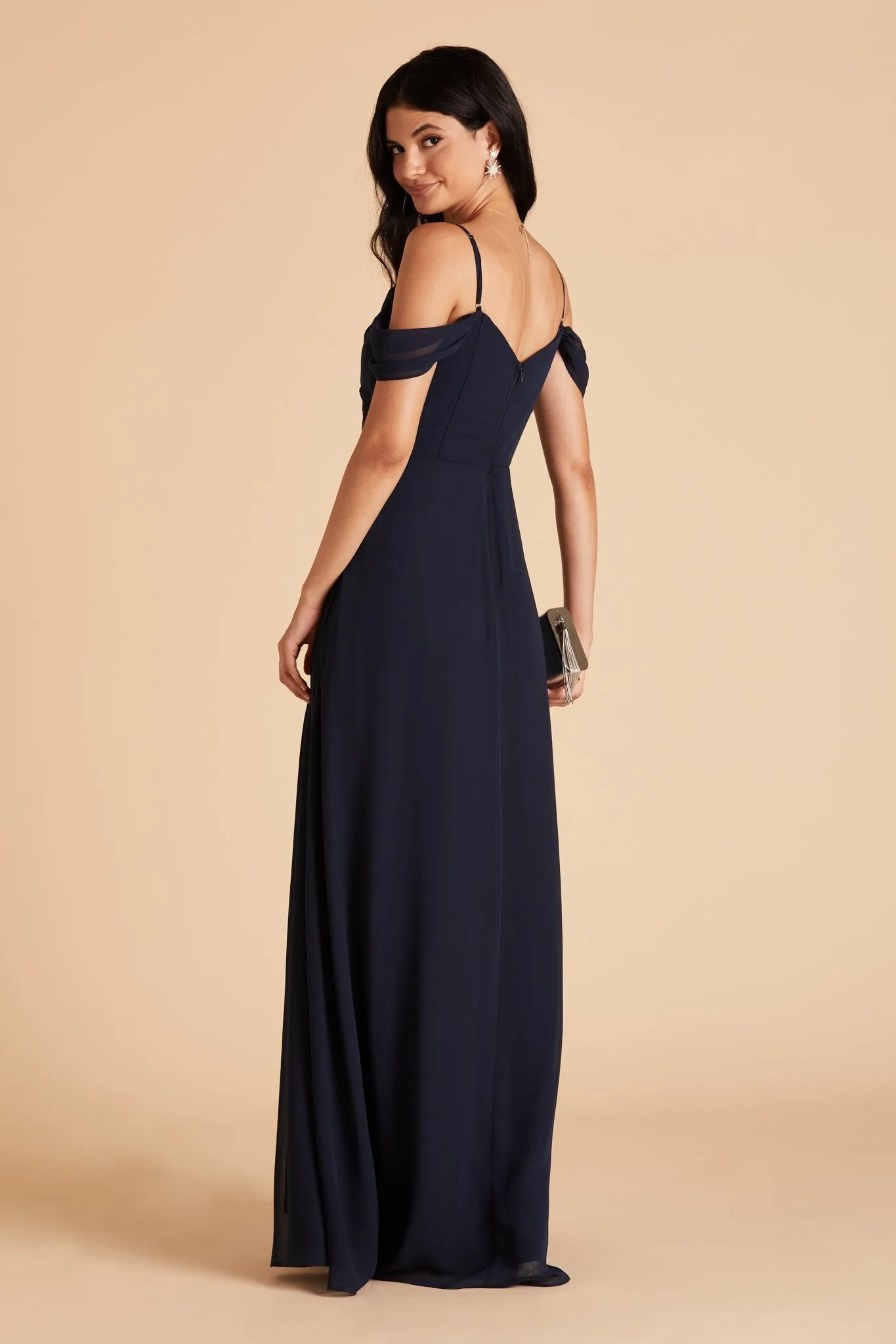 Spence Convertible Dress With Slit - Navy sold by Birdy Grey product image thumbnail 4