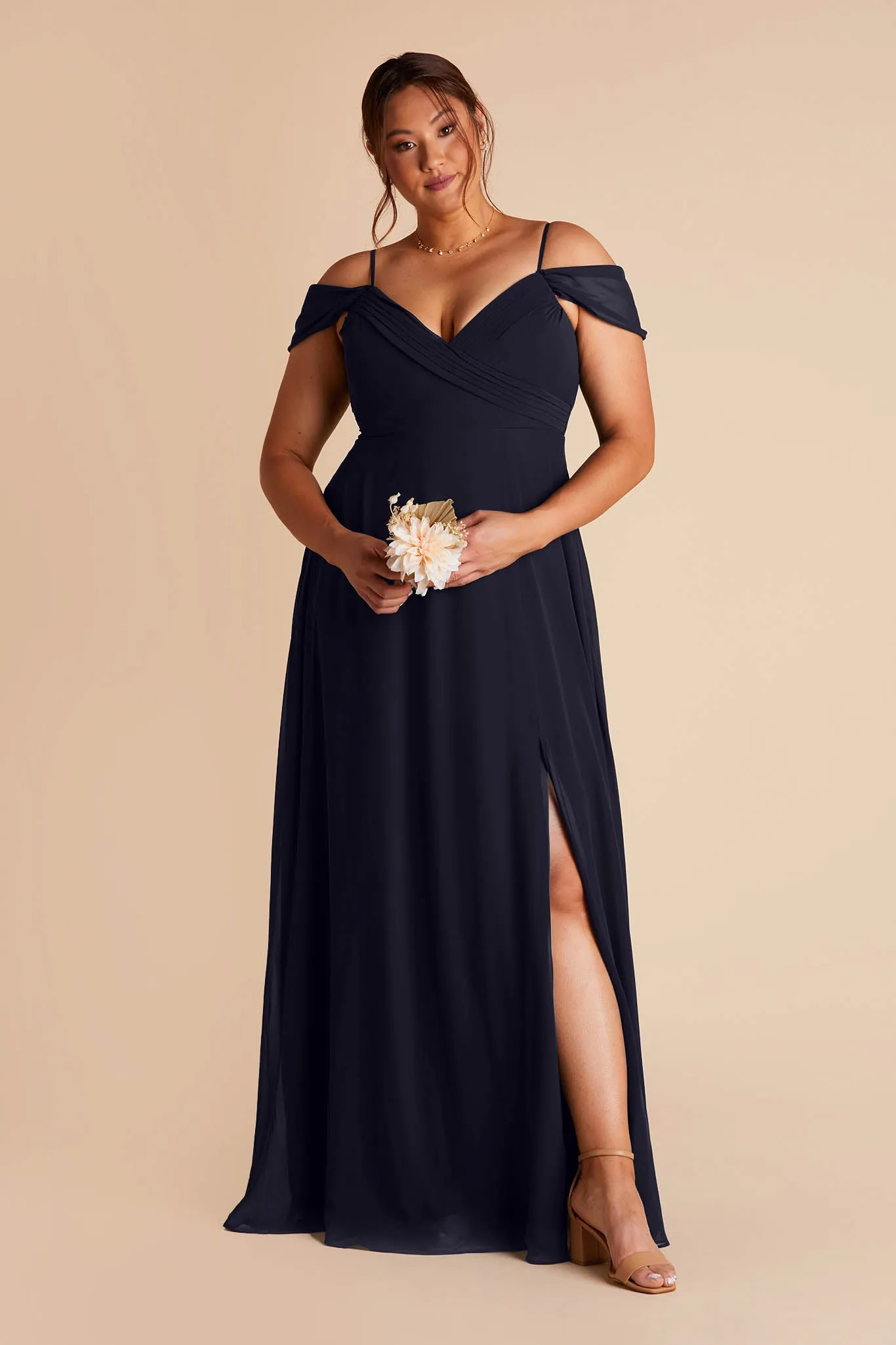 Spence Convertible Dress With Slit - Navy sold by Birdy Grey product image thumbnail 2