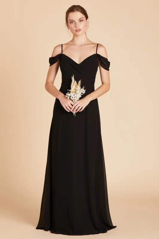 Spence Convertible Dress With Slit - Black sold by Birdy Grey