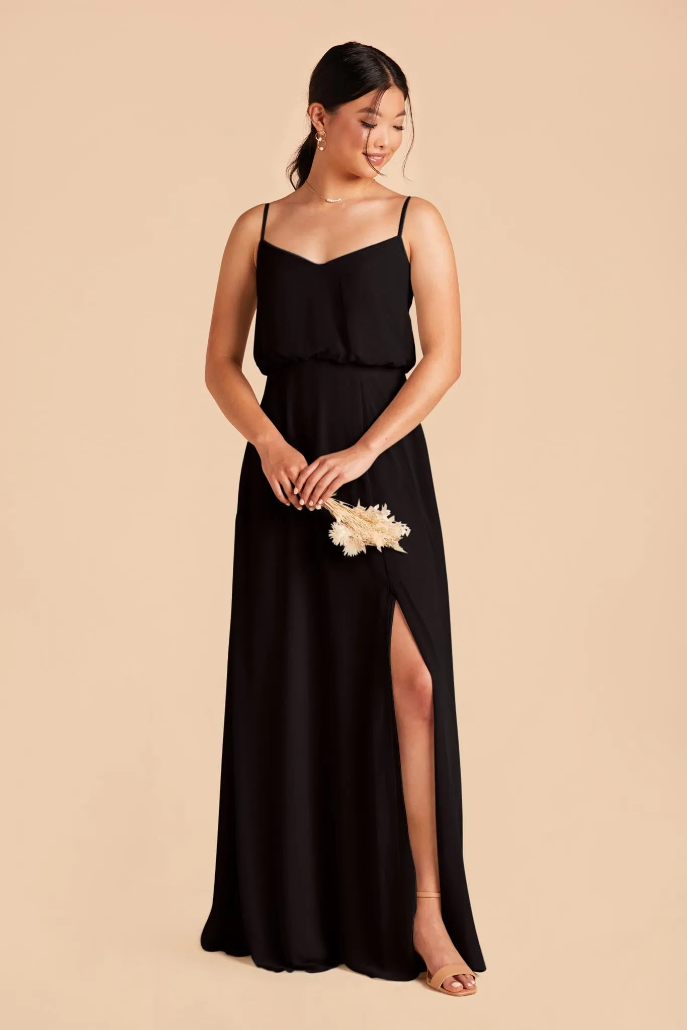 Gwennie Dress With Slit - Black sold by Birdy Grey product image thumbnail 5