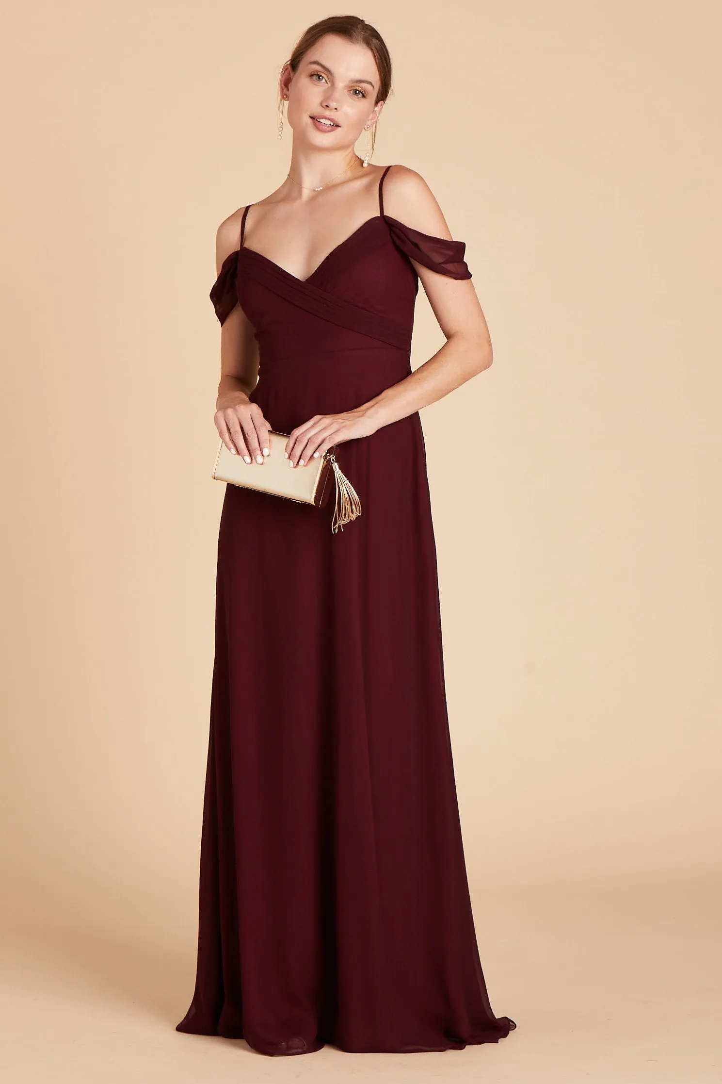 Spence Convertible Dress With Slit - Cabernet sold by Birdy Grey product image thumbnail 5