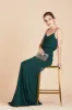 Gwennie Dress With Slit - Emerald sold by Birdy Grey