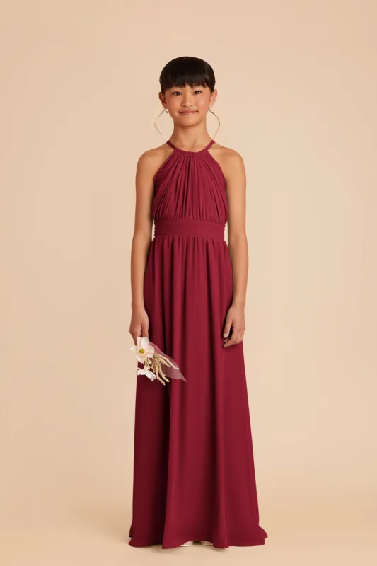 Sienna Junior Dress - Burgundy sold by Birdy Grey
