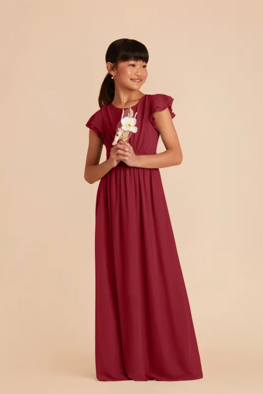 Celine Junior Dress - Burgundy sold by Birdy Grey