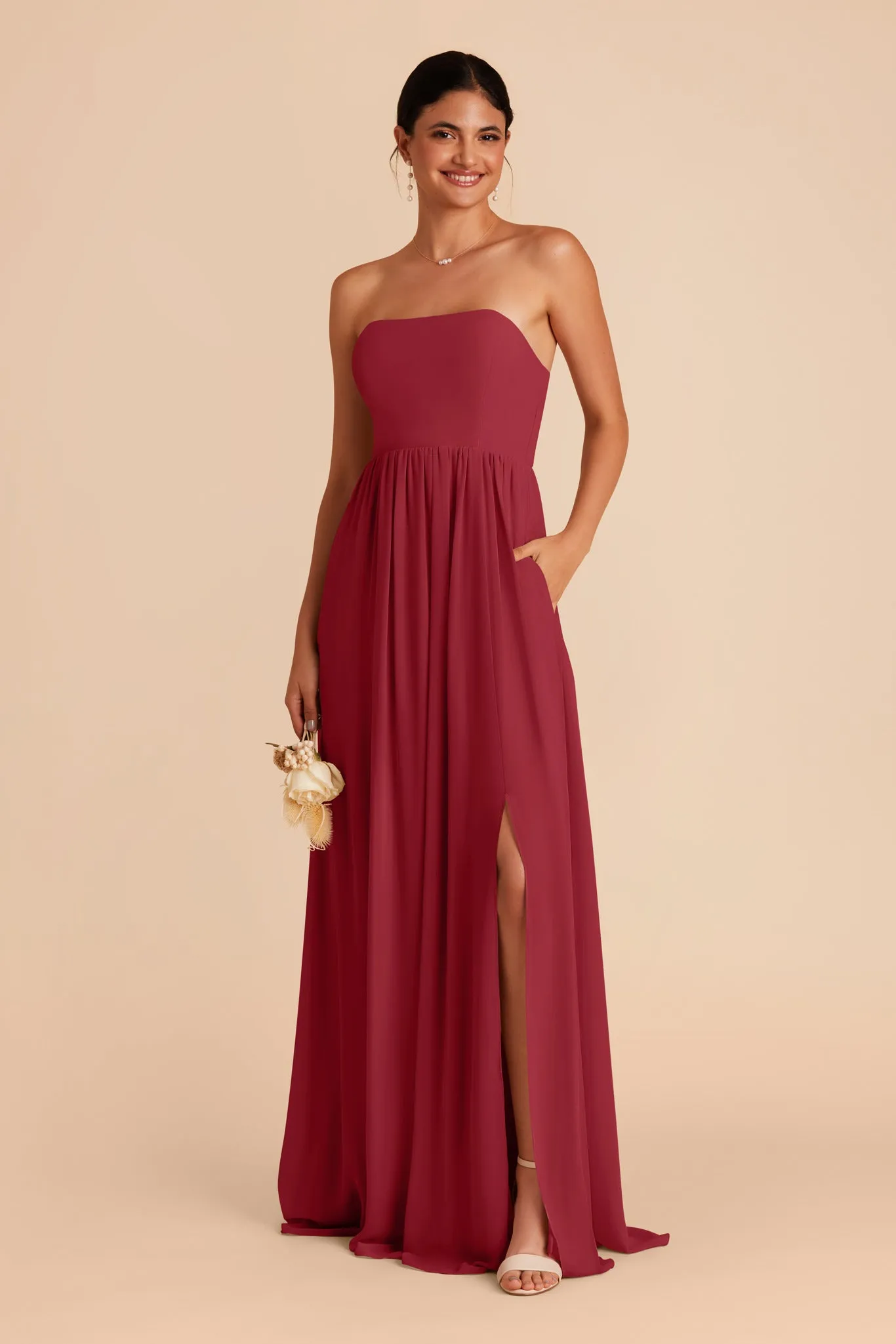 August Convertible Dress - Burgundy sold by Birdy Grey product image thumbnail 4