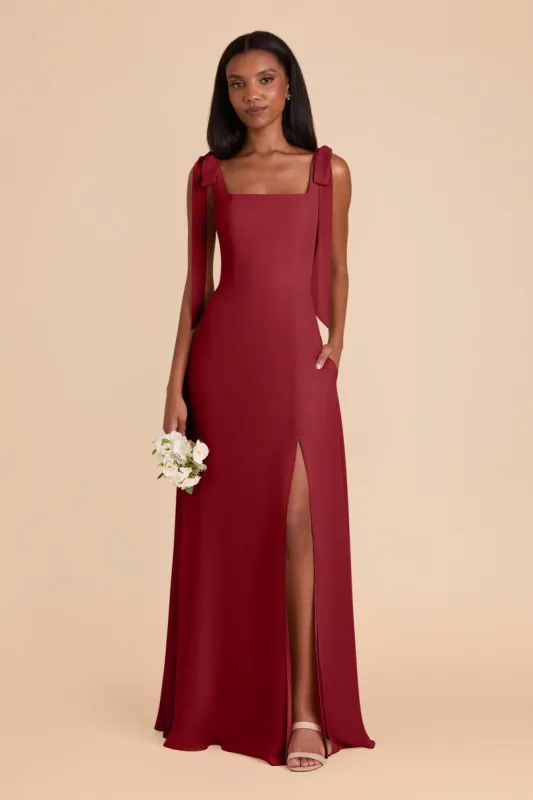 Alex Convertible Dress Chiffon - Burgundy sold by Birdy Grey