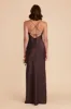 Olivia Matte Satin Dress - Espresso sold by Birdy Grey