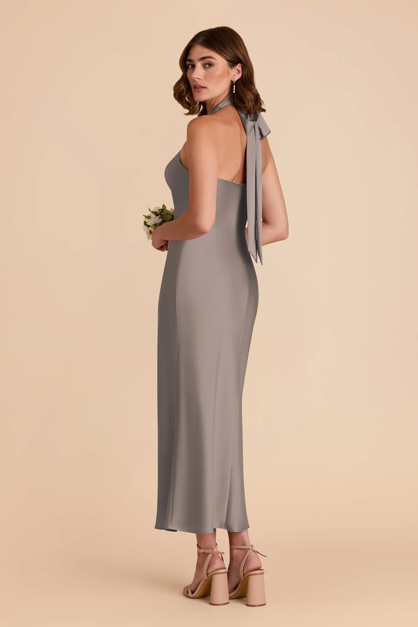 Monique Matte Satin Dress - Quartz sold by Birdy Grey product image thumbnail 5