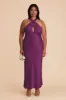 Monique Matte Satin Dress - Fig sold by Birdy Grey