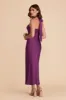 Monique Matte Satin Dress - Fig sold by Birdy Grey