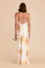 Olivia Matte Satin Dress - White Blurred Floral sold by Birdy Grey