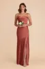 Olivia Matte Satin Dress - Spice sold by Birdy Grey